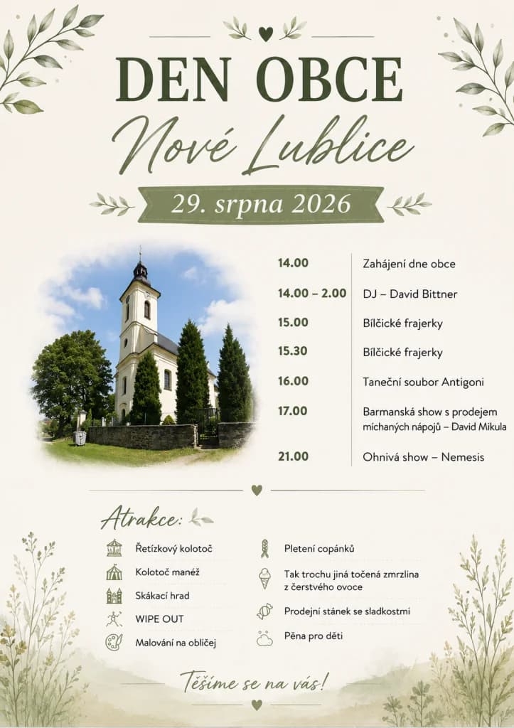 Den obce Nové Lublice