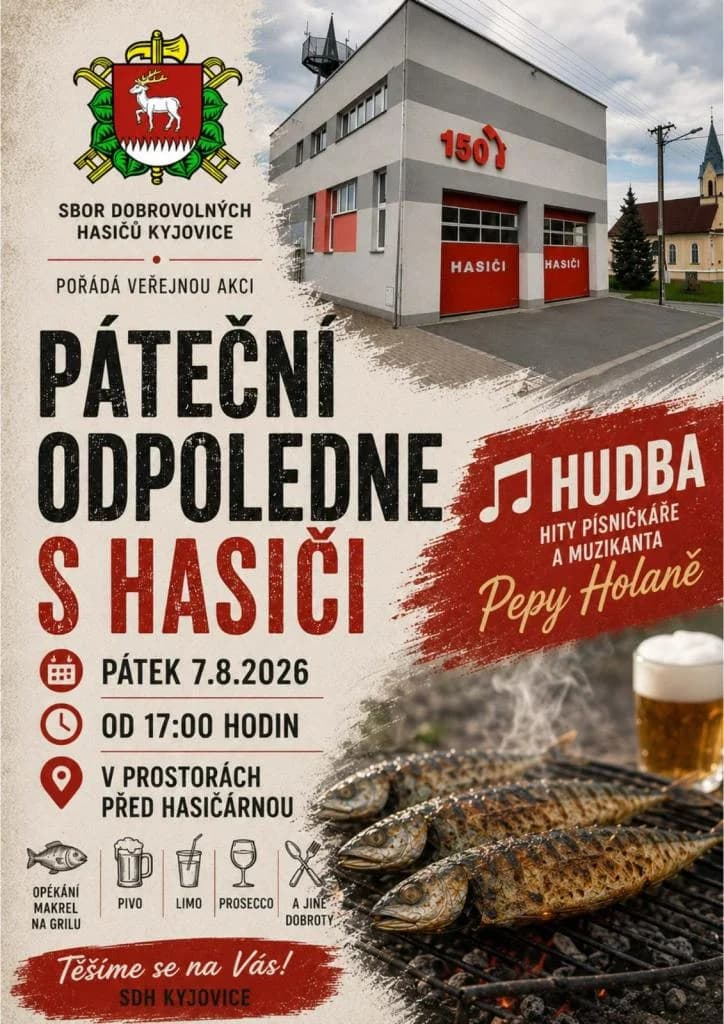 PÁTEČNÍ ODPOLEDNE S HASIČI V KYJOVICÍCH