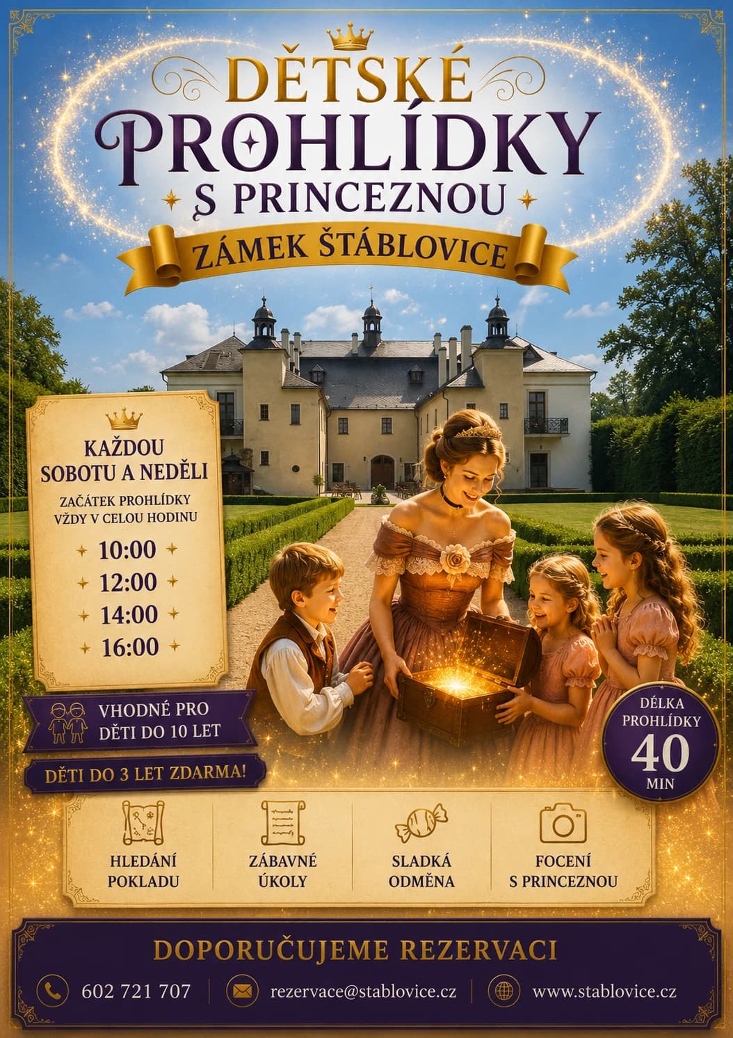 DĚTSKÉ PROHLÍDKY S PRINCEZNOU