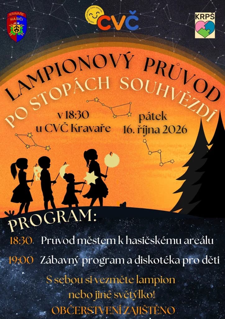 Lampionový průvod. Po stopách souhvězdí