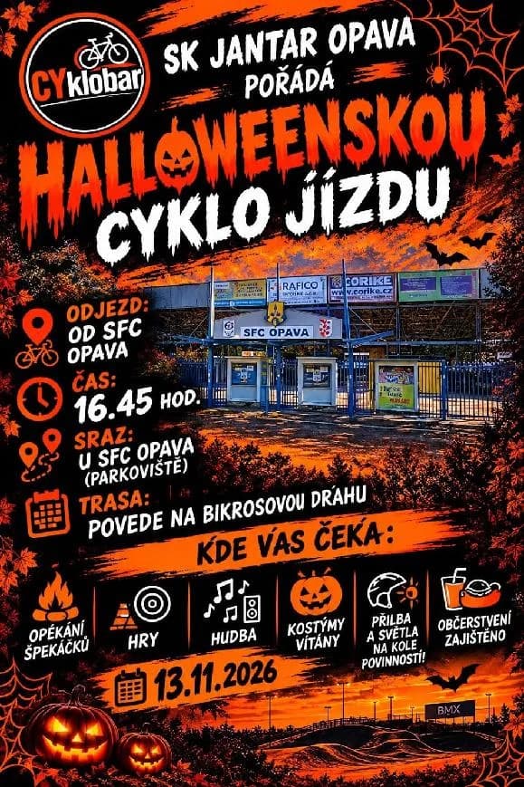 Halloweenská cyklojízda