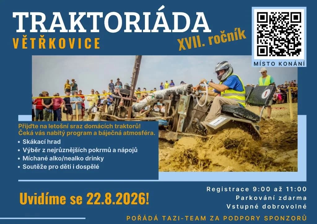 Větřkovská traktoriáda 2026